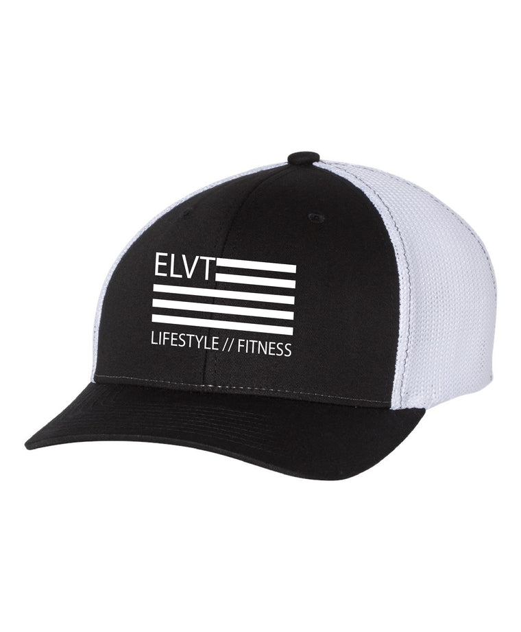 Fitted Trucker - Black/ White