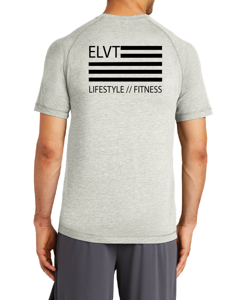 Tri-Blend Wicking Tee - Light Grey Heather