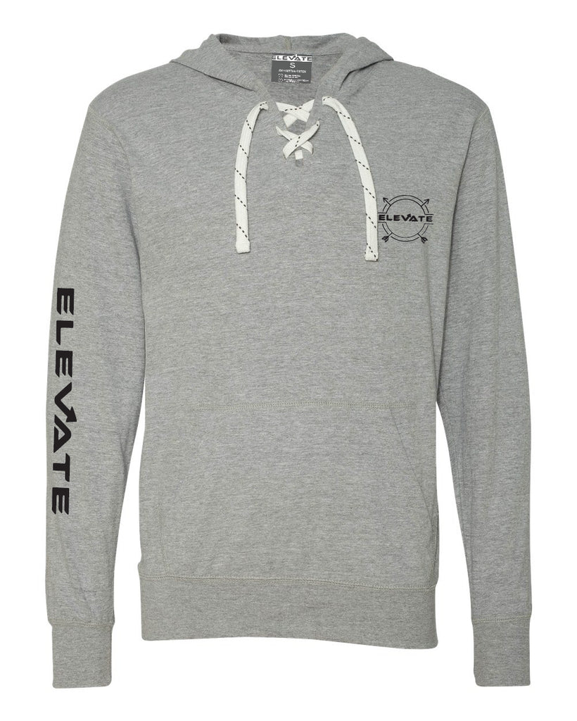 Sport Lace Jersey Hooded Pullover - Grey/ Oxford