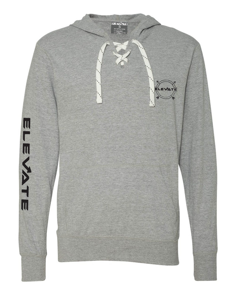 Sport Lace Jersey Hooded Pullover - Grey/ Oxford