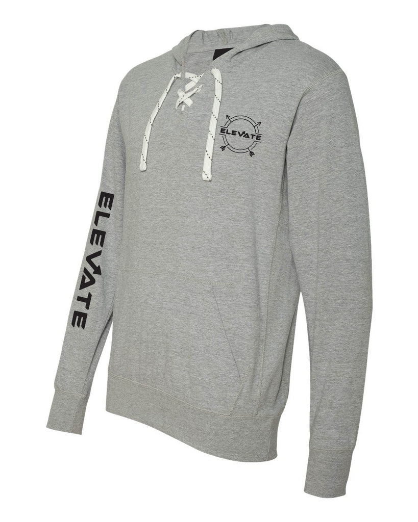 Sport Lace Jersey Hooded Pullover - Grey/ Oxford