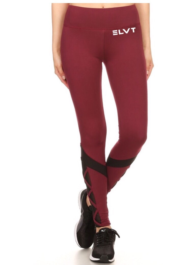 Leggings/ Burgundy