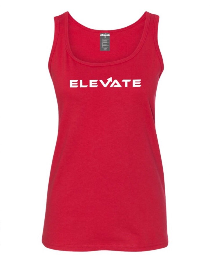Womens Performance Raceback Tank - Red