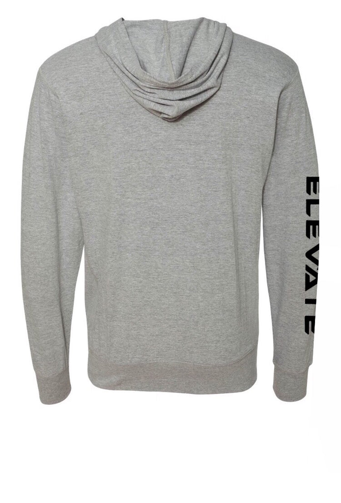 Sport Lace Jersey Hooded Pullover - Grey/ Oxford