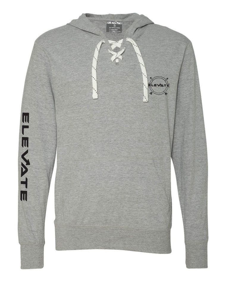 Sport Lace Jersey Hooded Pullover - Grey/ Oxford